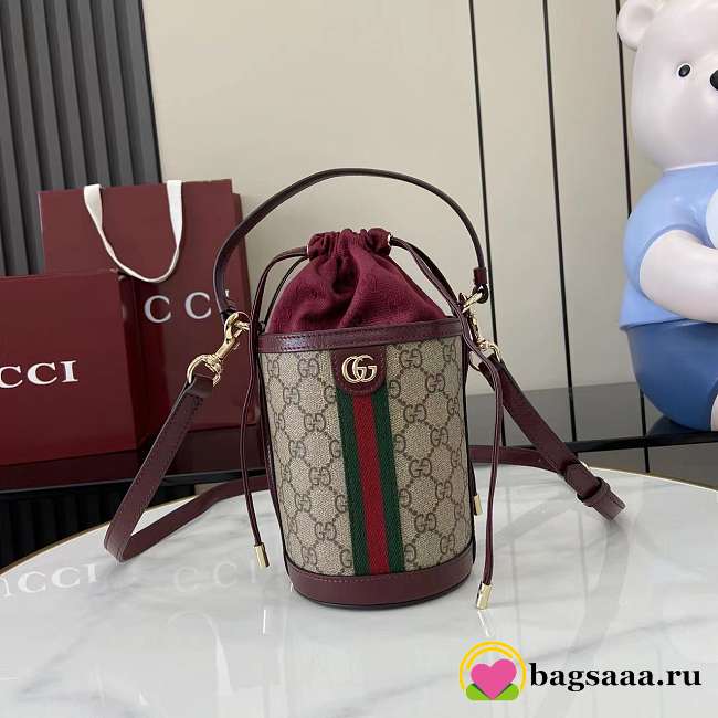 Bagsaaa Ophidia mini bucket bag 838462 red - 23cm - 1