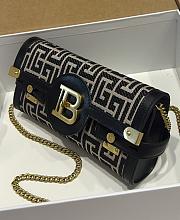 Bagsaaa Balmain B-Buzz 23 Small jacquard crossbody bag - 23cm - 4