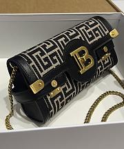 Bagsaaa Balmain B-Buzz 23 Small jacquard crossbody bag - 23cm - 2