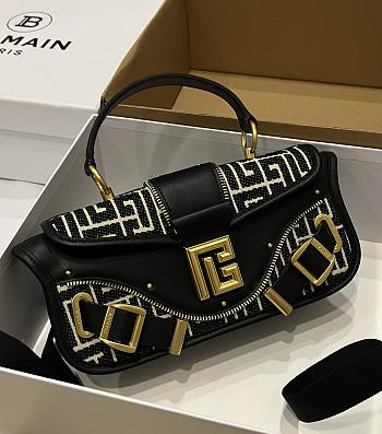 Bagsaaa Balmain Balmain Logo Embroidered Shoulder Bag