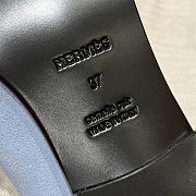 Bagsaaa Hermes Iota Mule Blue & Silver - 2