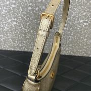 Bagsaaa Valentino Vlogo Signature Mini Hobo Bag In Laminated Grainy Calfskin - 20cm - 3