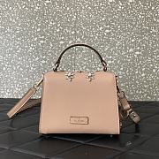 Bagsaaa Valentino Garavani Vsling Mini Embroidered Handbag Rose Cannelle - 19cm - 3