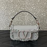Bagsaaa Valentino Locò small shoulder bag with Swarovski crystals - 19cm - 1