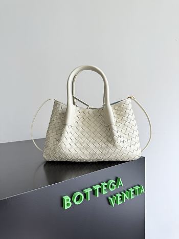 Bagsaaa Bottega Veneta Small Pinacoteca Tote 819004 Sea salt/ice - 24cm