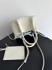 Bagsaaa Bottega Veneta Small Pinacoteca Tote 819004 Sea salt/ice - 24cm - 2
