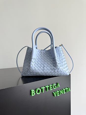 Bagsaaa Bottega Veneta Small Pinacoteca Tote 819004 Blue - 24cm