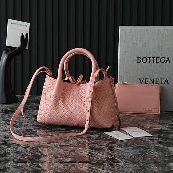 Bagsaaa Bottega Veneta Small Pinacoteca Tote 819004 pink - 24cm