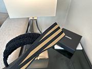Bagsaaa Chanel G46202 black cotton thongs - 5.5cm - 4