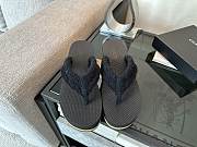 Bagsaaa Chanel G46202 black cotton thongs - 5.5cm - 3