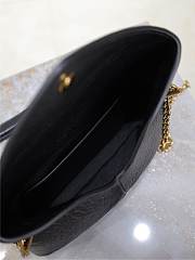 Bagsaaa YSL CASSANDRE chain clutch in lambskin 819271 black - 19cm - 3