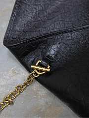 Bagsaaa YSL CASSANDRE chain clutch in lambskin 819271 black - 19cm - 2