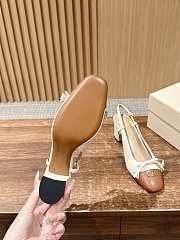 Bagsaaa Valentino Valet Du Roi Kidskin Slingback Pumps 60Mm BUTTER/TOBACCO - 4