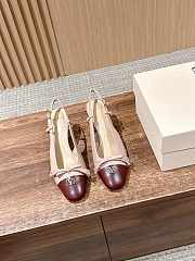 Bagsaaa Valentino Valet Du Roi Kidskin Slingback Pumps 60Mm ROSE CANNELLE/GARNET - 1