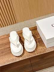 Bagsaaa Chloe Nama wedge slide white 8cm - 1