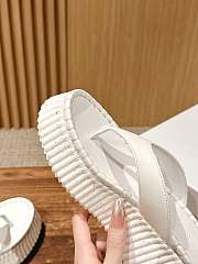 Bagsaaa Chloe Nama wedge slide white 8cm - 4