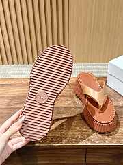 Bagsaaa Chloe Nama wedge slide Ochre 8cm - 4