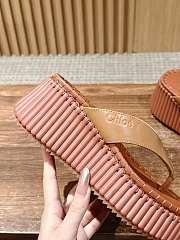 Bagsaaa Chloe Nama wedge slide Ochre 8cm - 3