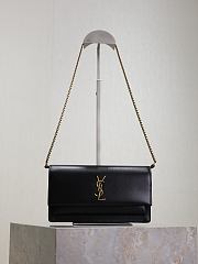 Bagsaaa YSL SUNSET clutch in BOX saint laurent 810997 black - 22cm - 1