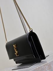 Bagsaaa YSL SUNSET clutch in BOX saint laurent 810997 black - 22cm - 4