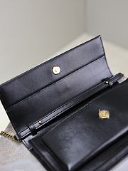 Bagsaaa YSL SUNSET clutch in BOX saint laurent 810997 black - 22cm - 2