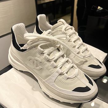 Bagsaaa Chanel Sneakers G46609 White & Black Calfskin & Suede