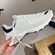 Bagsaaa Chanel Sneakers G46609 White & Black Calfskin & Suede - 3