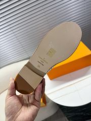 Bagsaaa LV Chess Flat Loafers Ecru White - 3