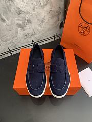 Bagsaaa Hermes Job loafer navy blue - 1