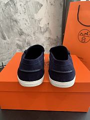 Bagsaaa Hermes Job loafer navy blue - 3