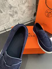 Bagsaaa Hermes Job loafer navy blue - 2