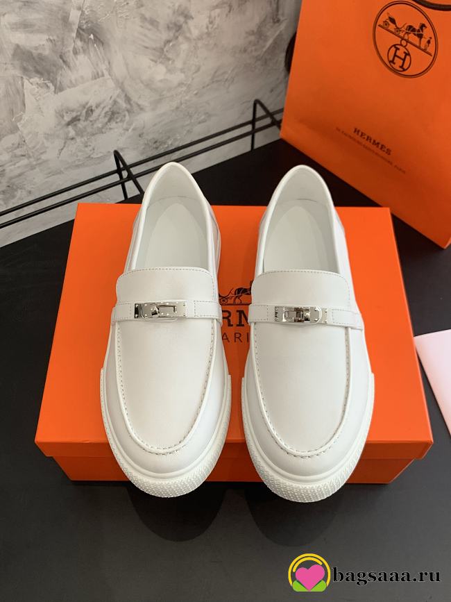 Bagsaaa Hermes Game slip-on sneaker white - 1