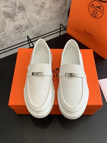 Bagsaaa Hermes Game slip-on sneaker white