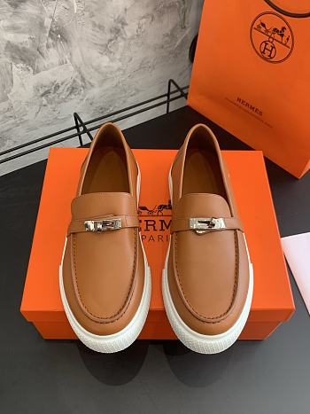 Bagsaaa Hermes Game slip-on sneaker brown