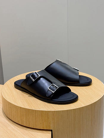 Bagsaaa Dior Alias Sandal Black Smooth Calfskin