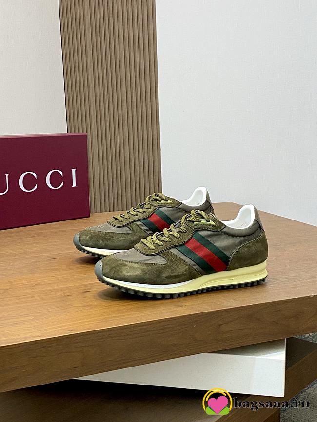 Bagsaaa Gucci Re-Motion sneaker dark green - 1