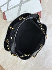 Bagsaaa Chanel Shopping Bag AS5636 Gray & Black Suede - 33cm - 3
