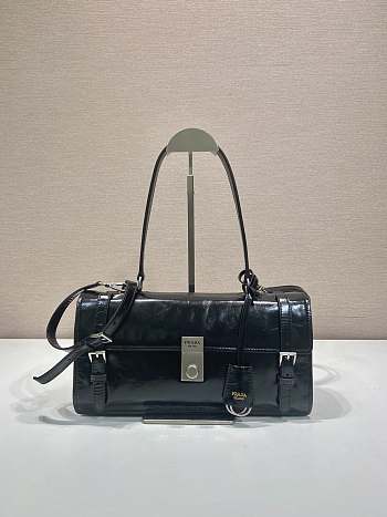 Bagsaaa Prada Medium leather handbag 1BN026 black - 32cm