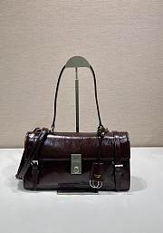 Bagsaaa Prada Medium leather handbag 1BN026 dark brown - 32cm - 1