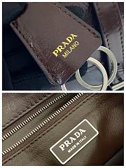Bagsaaa Prada Medium leather handbag 1BN026 dark brown - 32cm - 2