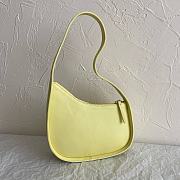 Bagsaaa The Row Yellow Half Moon Leather Shoulder Bag - 21cm - 1