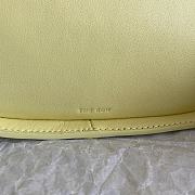 Bagsaaa The Row Yellow Half Moon Leather Shoulder Bag - 21cm - 3