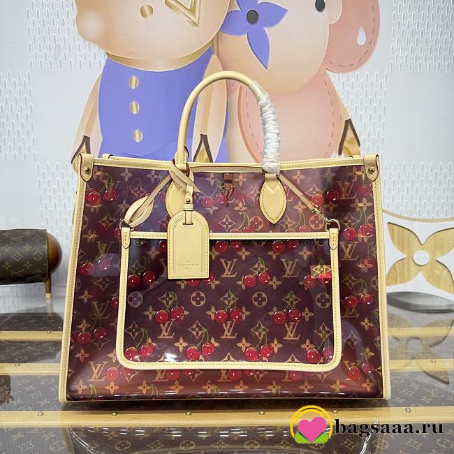 Bagsaaa M14306 LV x TM OnTheGo GM Monogram cherry crystal - 41cm - 1