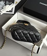 Bagsaaa Chanel Clutch With Chain AP4742 Black & Beige suede - 18cm - 4