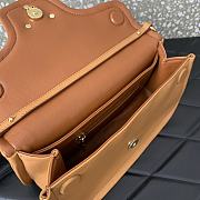 Bagsaaa Valentino Garavani VLogo Signature leather shoulder bag brown - 26cm - 3