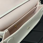 Bagsaaa Valentino Garavani VLogo Signature leather shoulder bag white - 26cm - 3