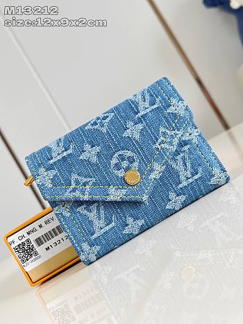 Bagsaaa LV M13212 Victorine Wallet Denim Blue - 12cm