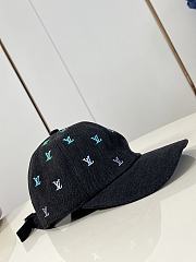 Bagsaaa M7974M LV Blason Shading Denim Cap - 1
