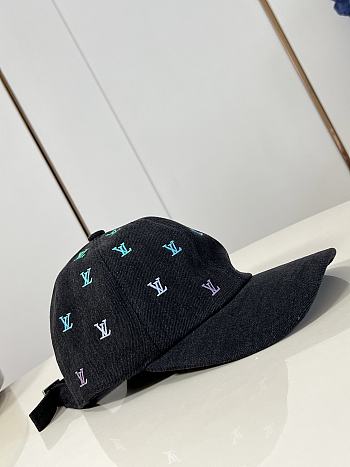 Bagsaaa M7974M LV Blason Shading Denim Cap