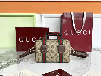 Bagsaaa Gucci Mini GG handbag 859975 brown & beige - 20cm